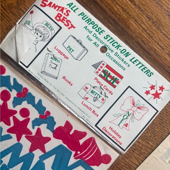 Vintage Blue Alphabet Stick-On Letters - Picture 4 of 8